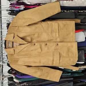 ✨ Camel Microsuede Blazer – E.A. Emporio Collection ✨ (B1)